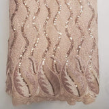 Beige Sequence Lace