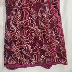 Sequin Magenta Lace 